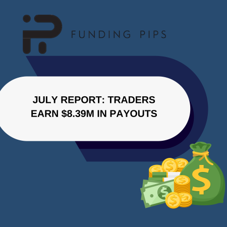 July Report: FundingPips Traders Earn $8.39M in Payouts