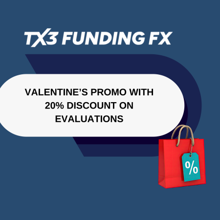 TX3 Funding Valentine’s Promo with 20% Discount on Evaluations